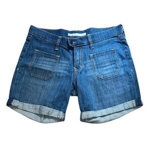 Old Navy Low Rise Denim Shorts Sz 10 (Med) Womens Blue Casual Jean